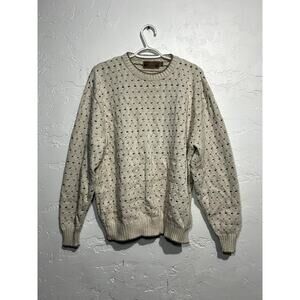 Shenandoah polkadot knit‎ sweater womens large grandpacore granny grandma cozy
